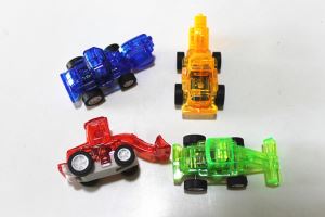 Tirare indietro il carrello elevatore auto giocattolo per bambini giocattolo della capsula