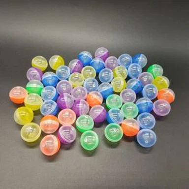 2,8 cm Mini capsula in plastica di colore trasparente